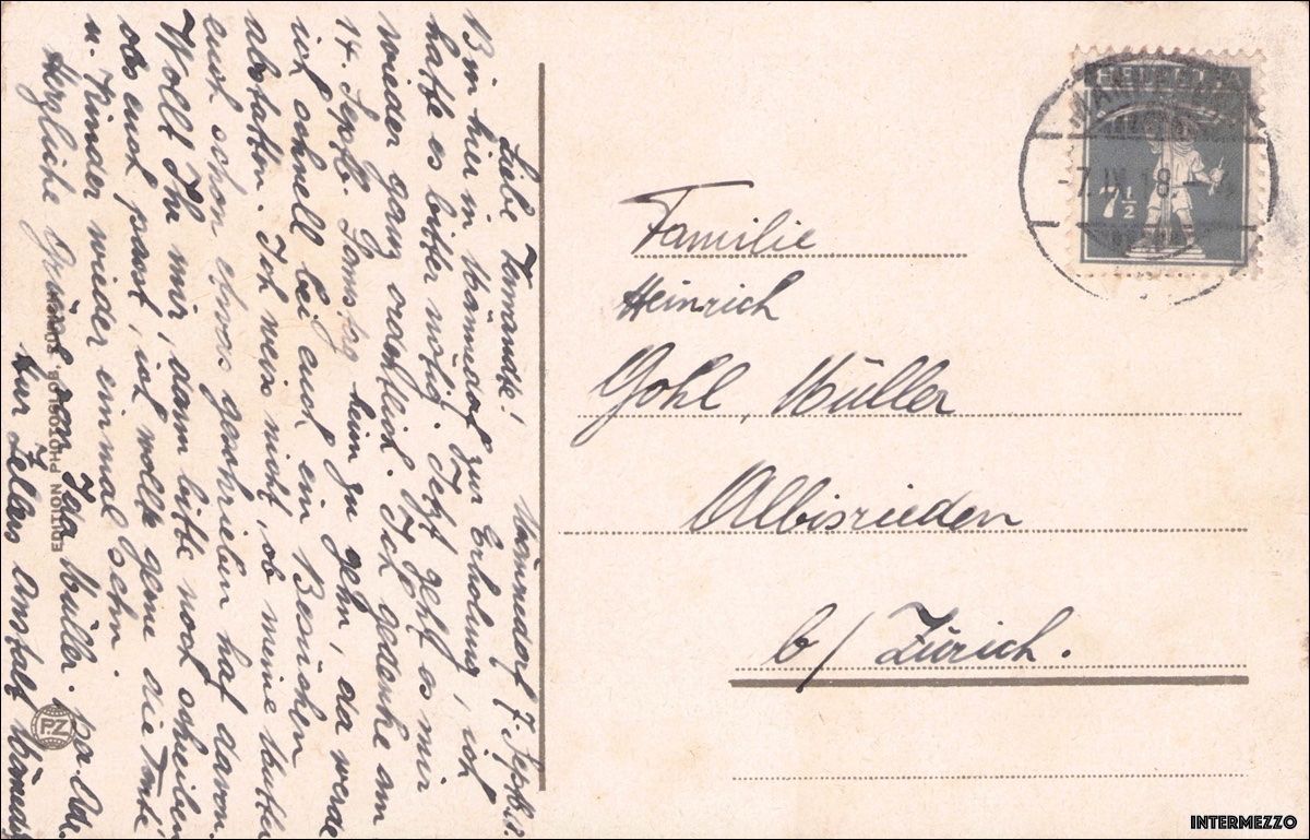 Cartes postales: Männedorf ZH // 1918 Dampfschiff – D'occasion à Basel par intermezzo12 1