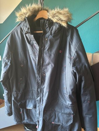 Parka Canadian Peak femme – bleu marine – taille 46 – capuch