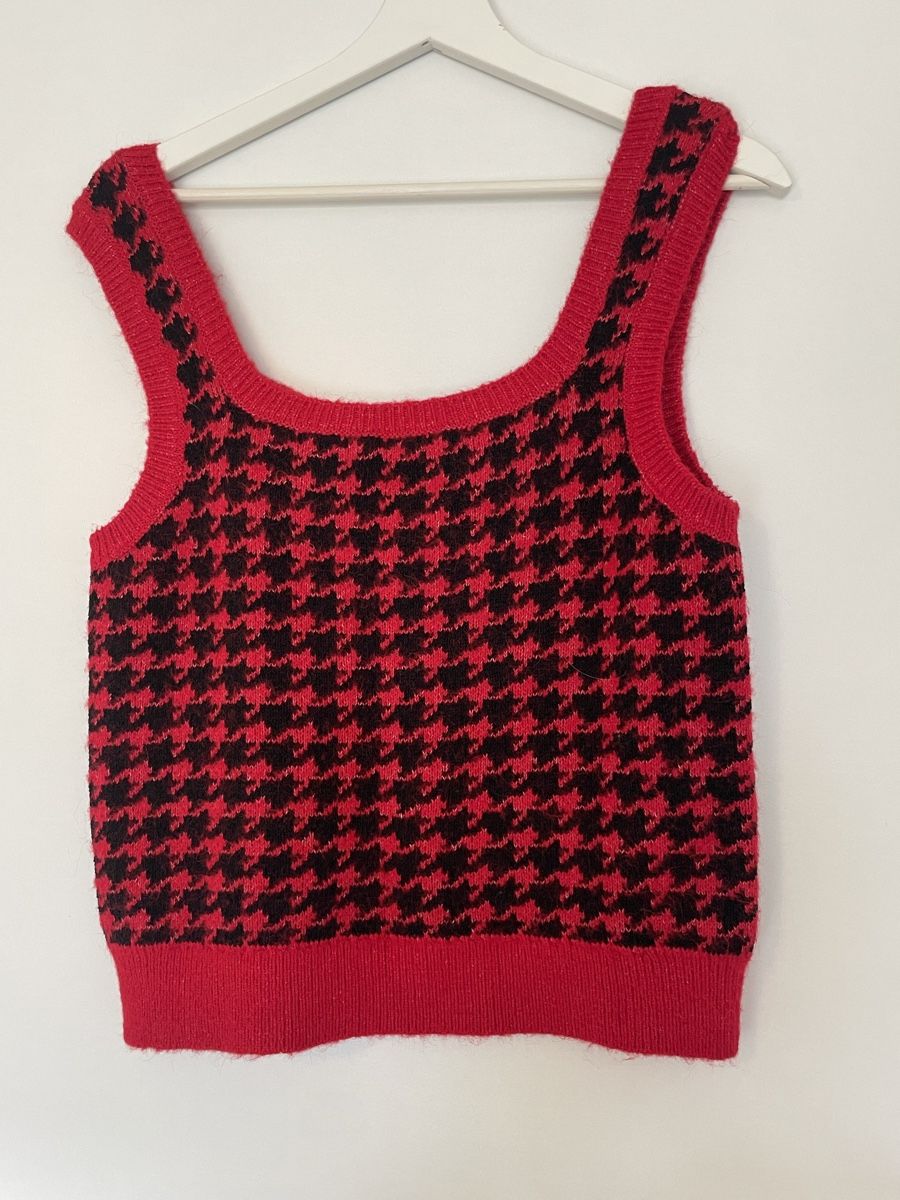 Mango Maglioni & Felpe: Printed Knitted Sleeveless Sweater Vest – Nuovo (secondo la descrizione) da Roche VD venduto da closetcleanse 4