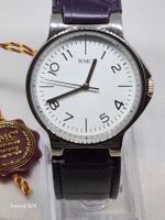 WMC-Uhr mit neuem lila Lederarmband