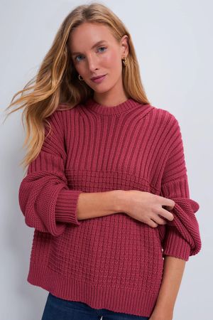 The Knotty Ones Delcia Pullover Baumwolle berry pink