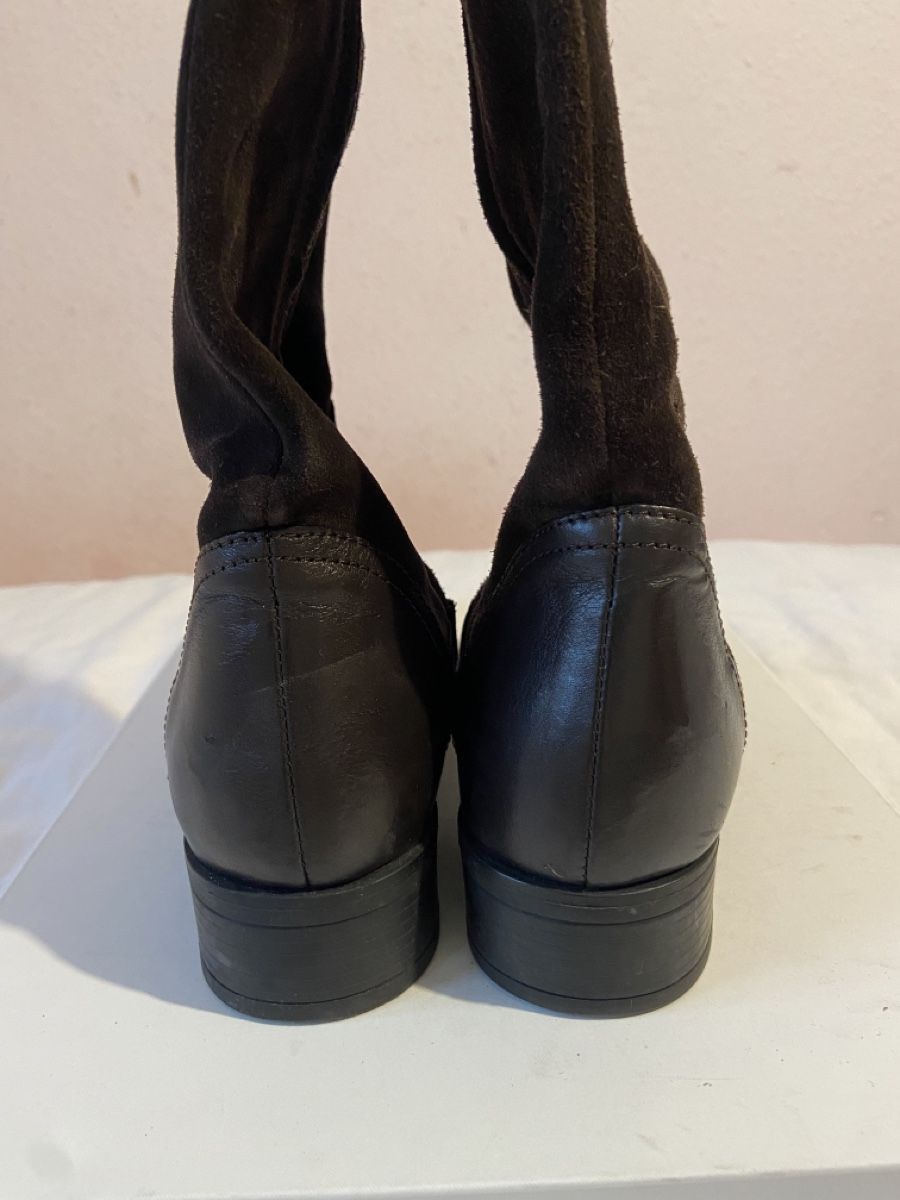 Geox Damenschuhe: Bottes marron Geox en cuir et daim véritable – Gebraucht aus Chêne-Bougeries von sor_9rzp 2