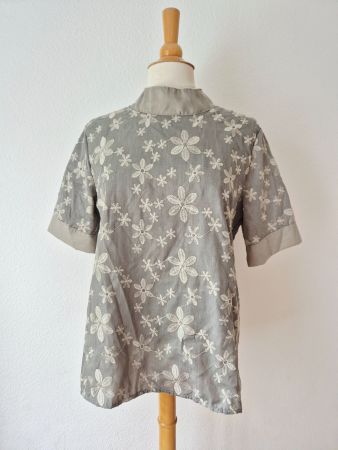 TUNIKA M 38 STICKEREI SASS& BIDE BLUSE SHIRT STICKEREI TOP