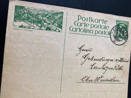 1927 Alte Postkarte SEEWIS GR  Schleitheim - Oberwinterthur
