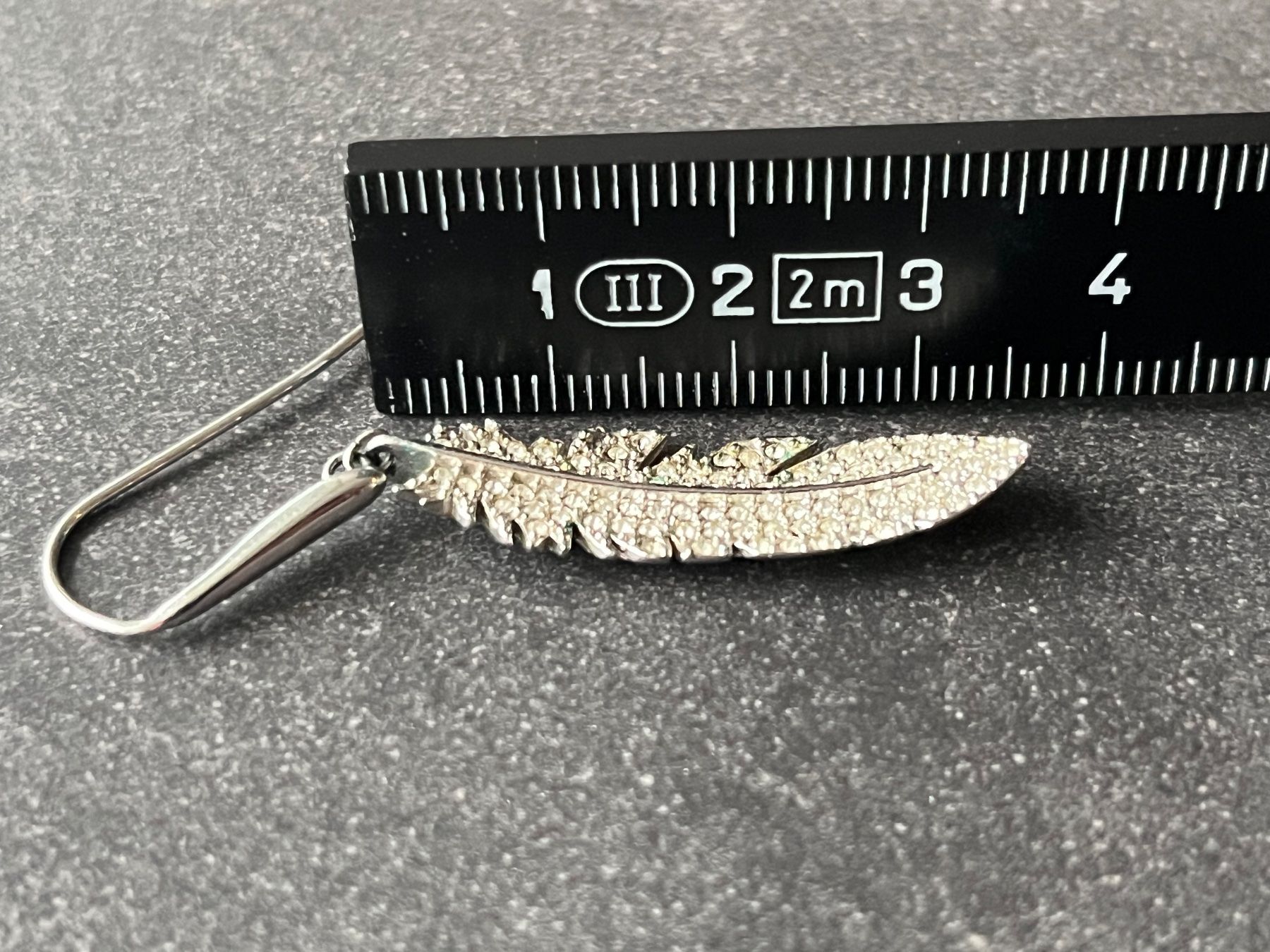Orecchini pendenti & Orecchini a lobo: Feder-Ohrring von Swarovski – Usato da Aarau venduto da Swifty03 1