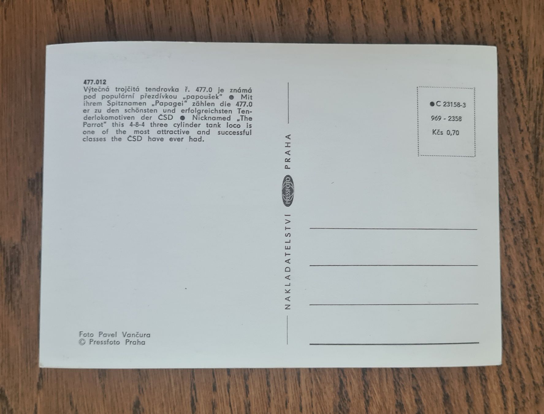 Cartoline postali: Karte Lokomotive "Papagei" – Usato da Ebikon venduto da Donar50 1