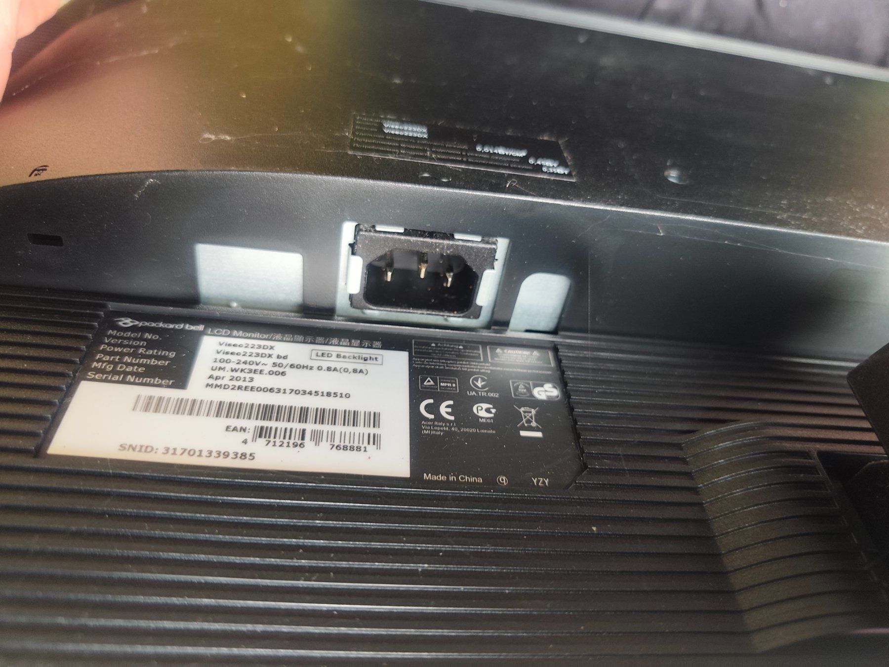 Ecrans: monitor Packard bell – D'occasion à Bärau par jas_bxd2 1