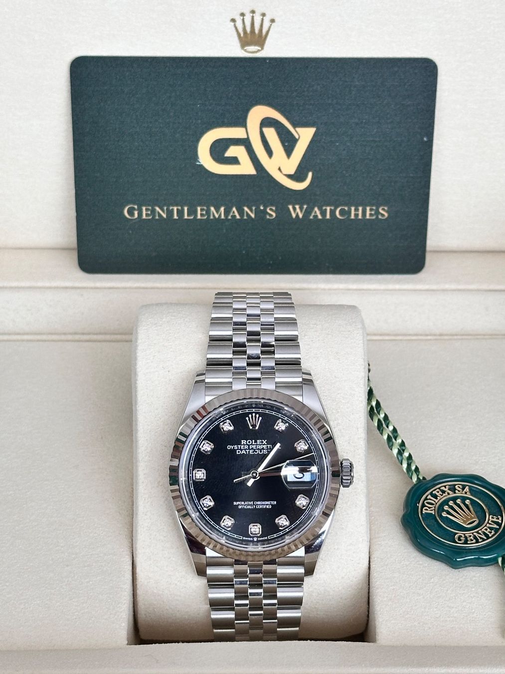Rolex Uhren: NEW Rolex Datejust 36 07/26 Black Diamond Dial – Neu und originalverpackt aus Kreuzlingen von GentlemansWatches 8