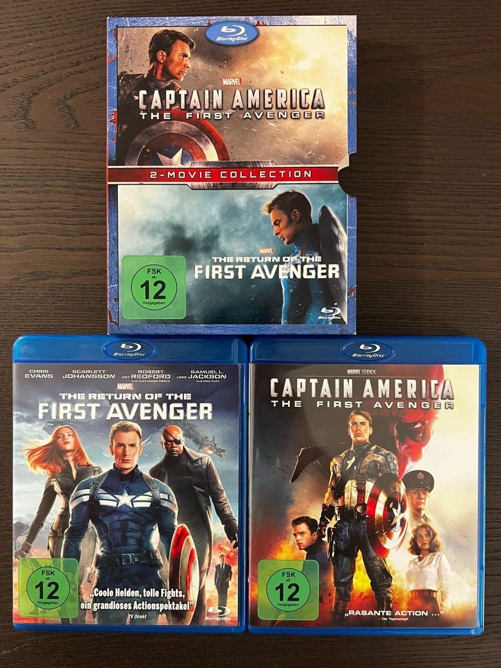 Tutti i DVDs: Captain America 1 & 2 – Usato da Zürich venduto da Blu-ray_ZH 2