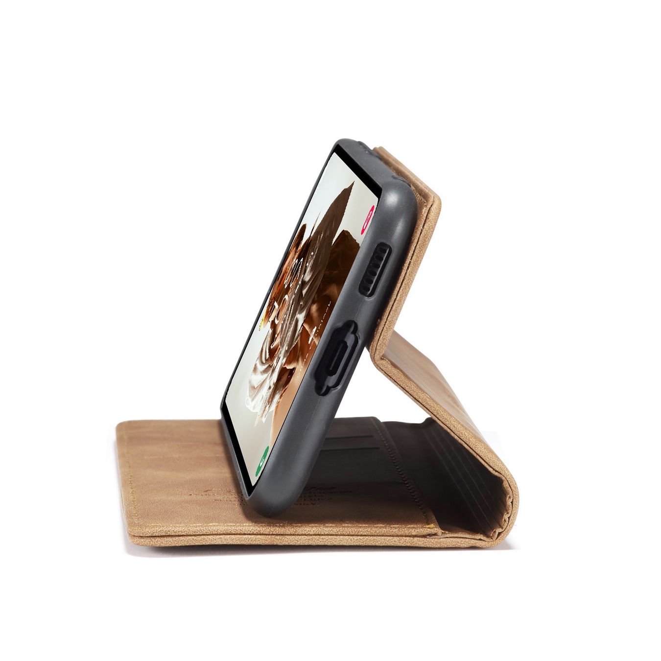 Samsung Covers & Schutzfolien: Galaxy A56 - étui à rabat support portefeuille brun – Neu und originalverpackt aus Morges von DigiAC 1