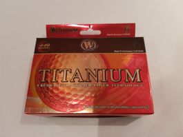 6 Winfield Titanium Golfbälle neu & originalverpackt