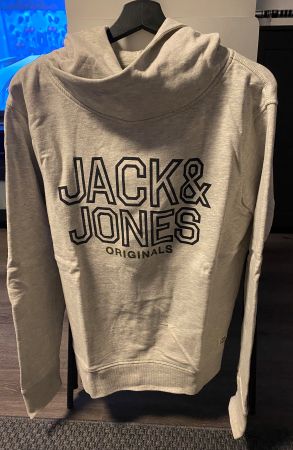 Jack & Jones - hoodie gris taille L
