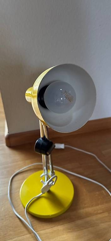 Lampade: Antike Vintage Design Lampe ca 1960 gelb – Usato da Basel venduto da Joshy03 1