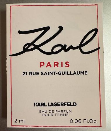 KARL LAGERFELD KARL PARIS 21 EdP Parfumprobe  2 ml NEU