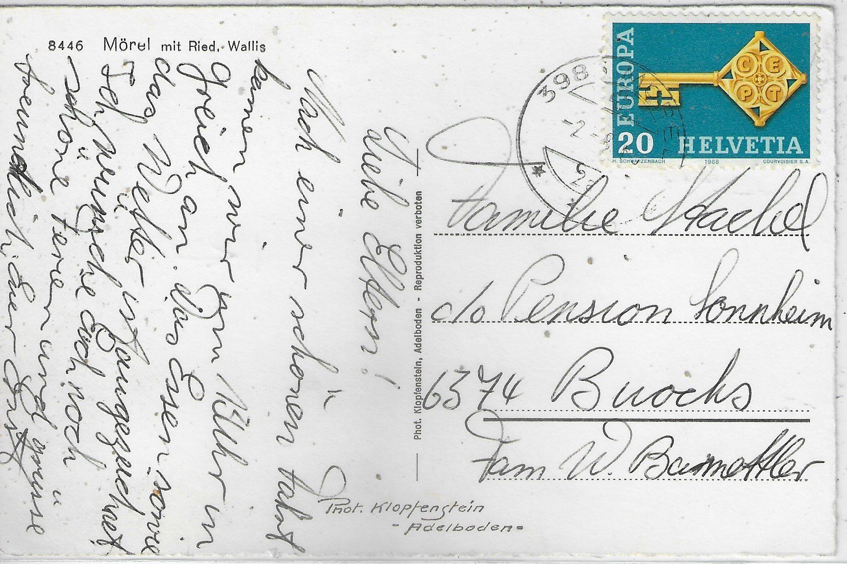 Cartoline postali: Mörel mit Ried VS – Usato da Ettingen venduto da Kartenplanet 1