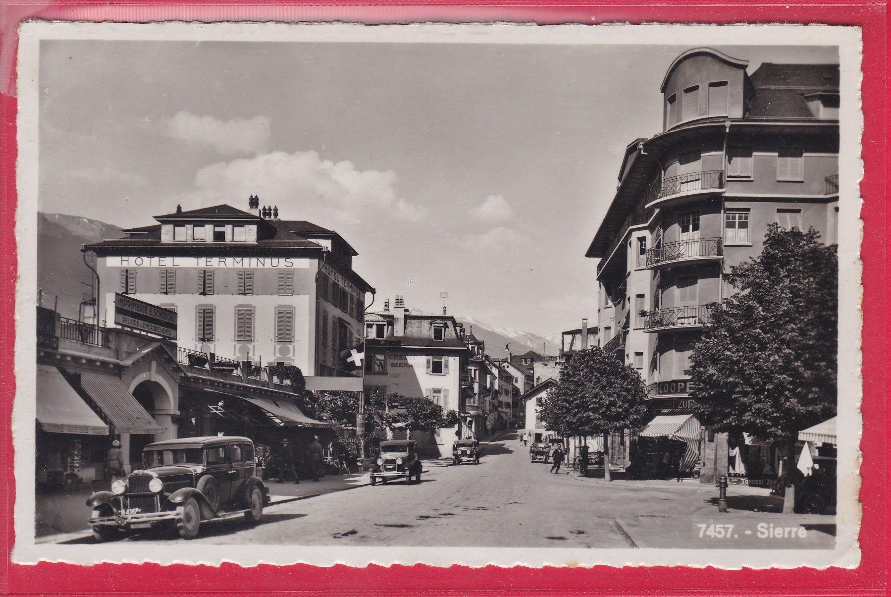 Cartoline postali: SIERRE, 26.9.1937 – Usato da Oberrieden venduto da Gebirgsstelze