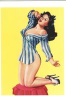 Postkarte "Pin-up".
