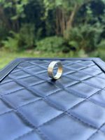 Ring aus Edelstahl Gold-Silber-Optik 19mm Edelring Modering