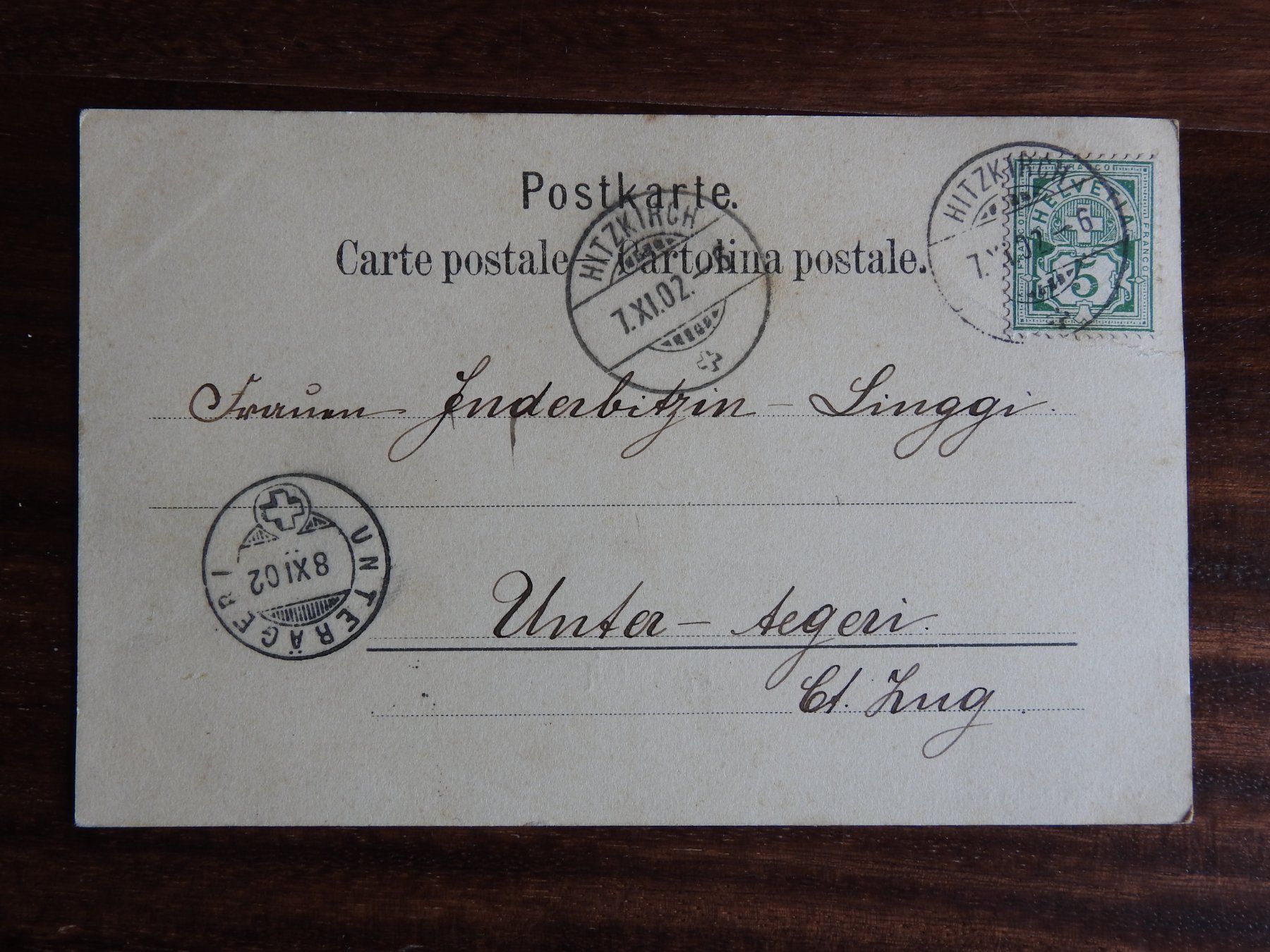 Ansichtskarten: Hitzkirck, schöne AK ! – Gebraucht aus Rain von 999-800-K 1