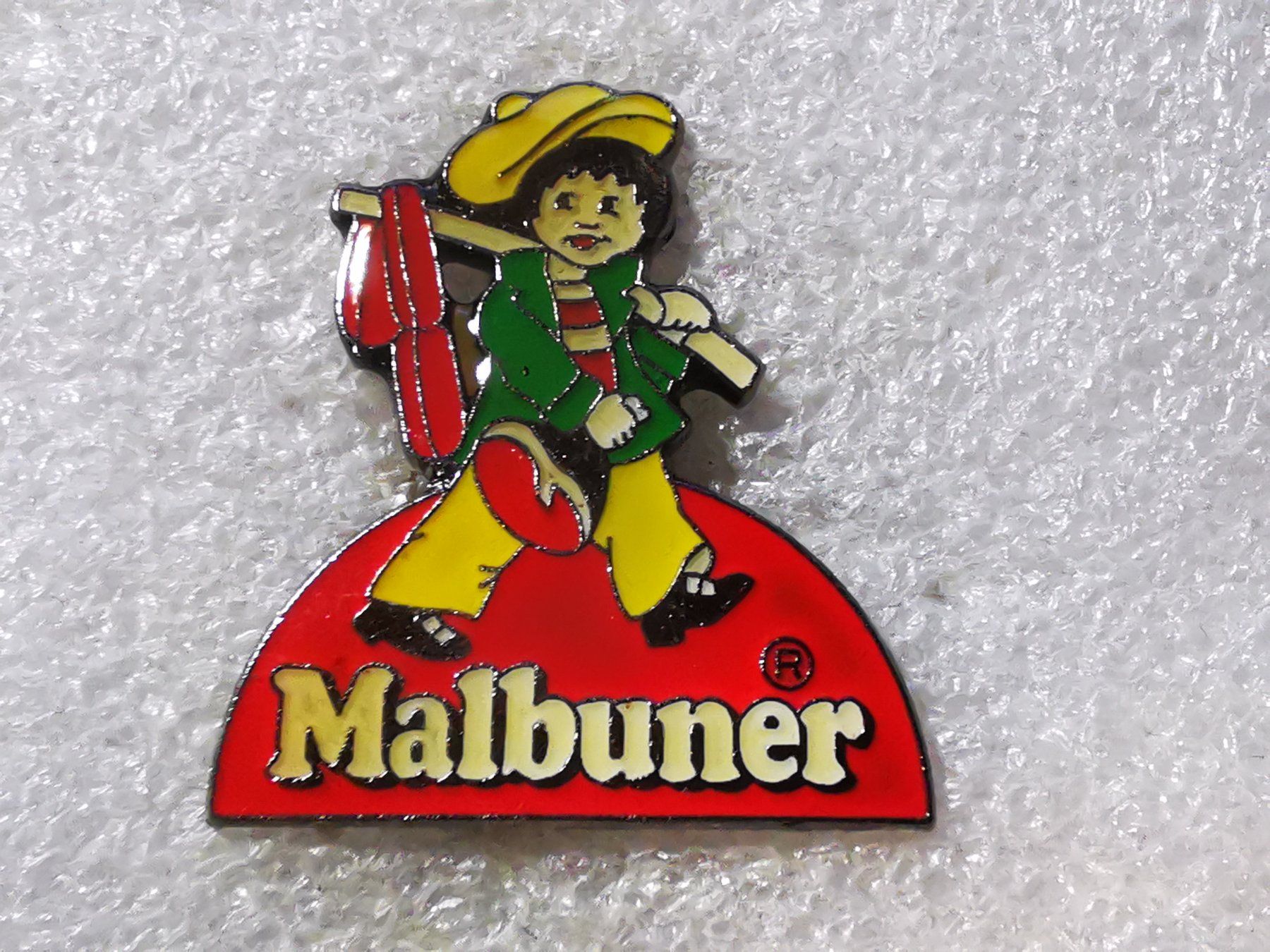 Placchette & Badge: Ansteckpin 99: Malbuner – Usato da Oppligen venduto da Pin-Fall-Shop