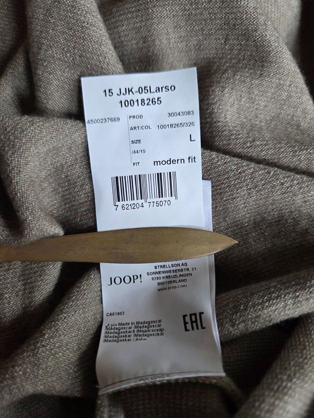 Joop Maglioni & Felpe: JOOP! Herren Merino Pullover - M – Usato da Bern venduto da SecondSpirit 5
