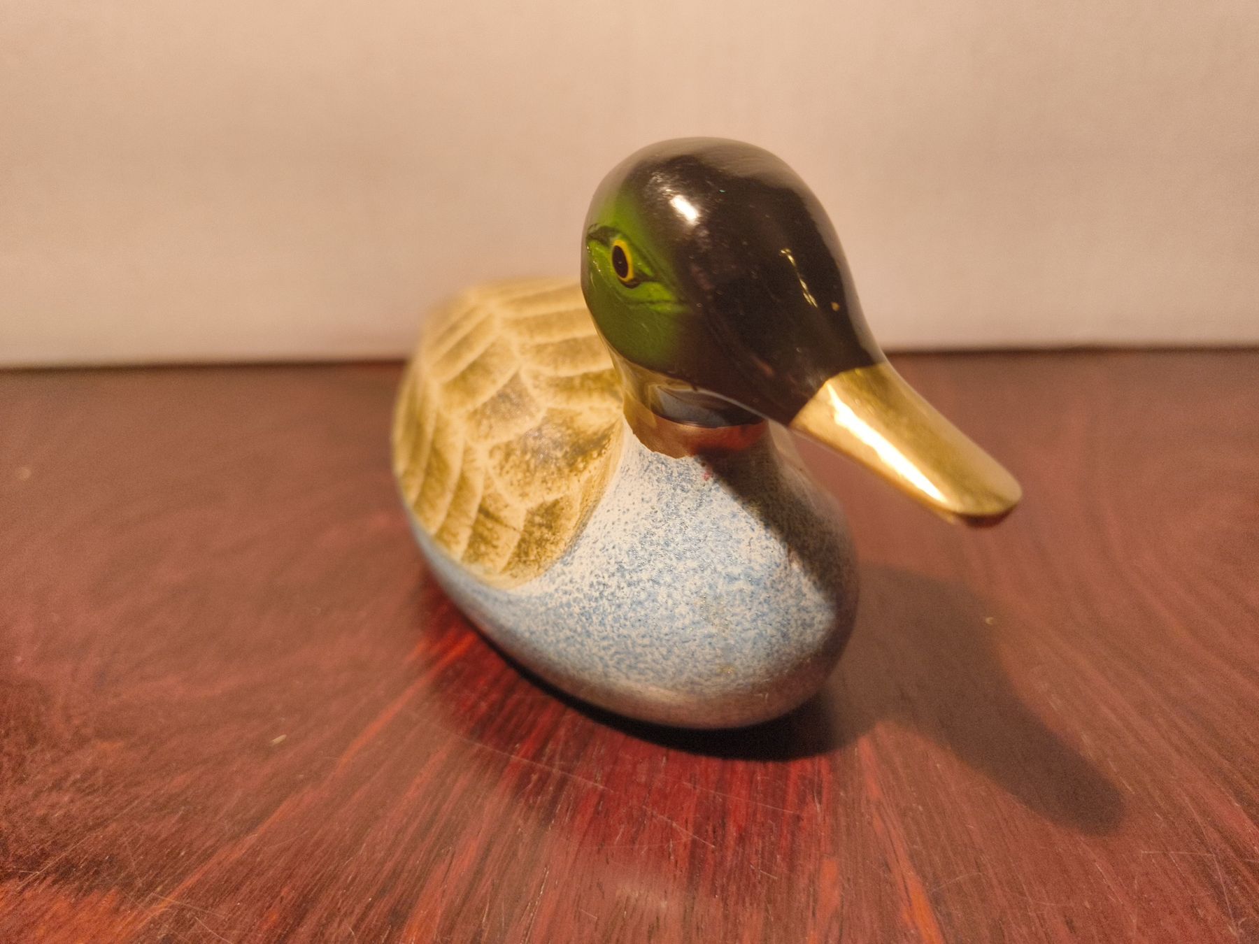 Statuette: Vintage Messing Deko Ente Bemalt – Usato da stettlen venduto da VintageBern_ch 2