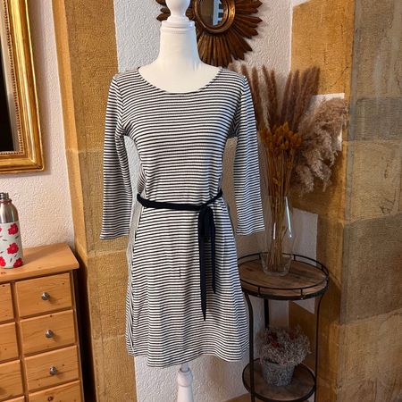I.CODE - Jolie robe marinière en jersey de coton T. S