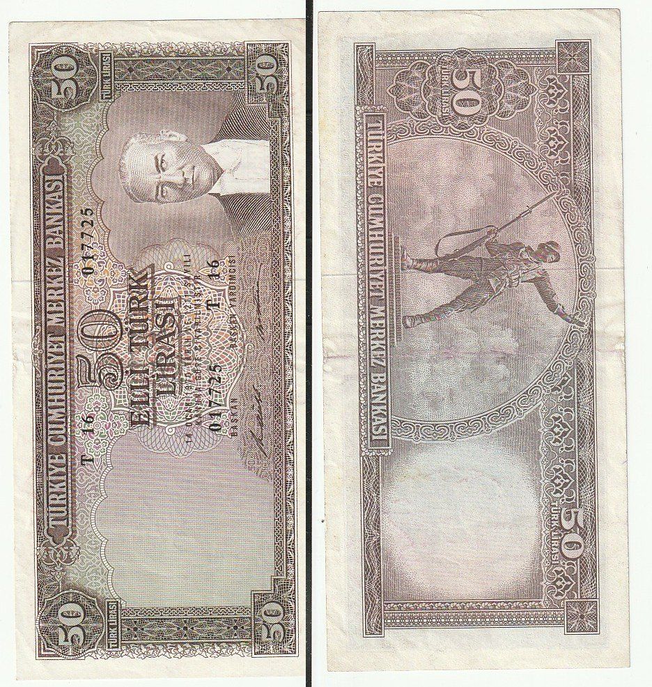Banconote: 50 Lira 5 te emisyon – Usato da Gelterkinden venduto da Cakir