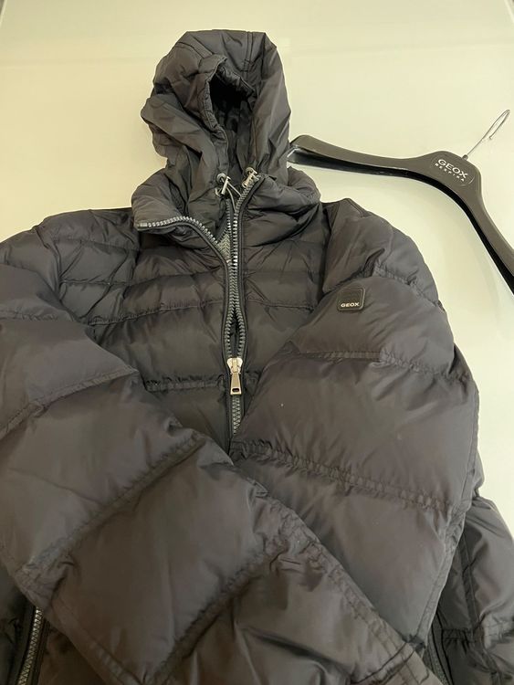 Doudoune Chaude Geox Noir - Taille 38, Plume Et Duvet, Neuve Sans étiquettes
