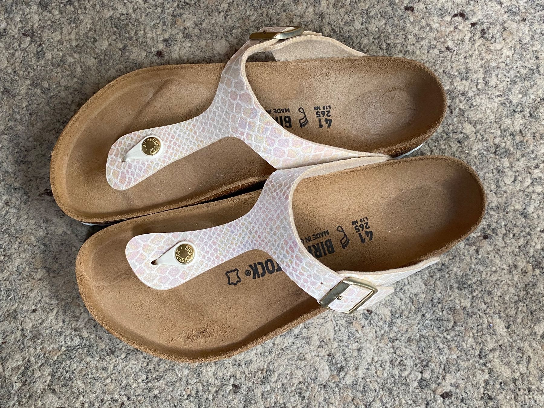 Birkenstock Scarpe da donna: Birkenstock Gizeh Gr. 41 – Nuovo (secondo la descrizione) da Wattwil venduto da edel88 1