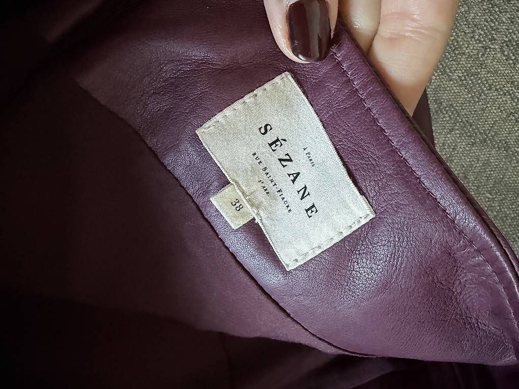 Sezane Röcke: Sezane Leder Rock Bordeaux – Gebraucht aus Zug von Katenths 2