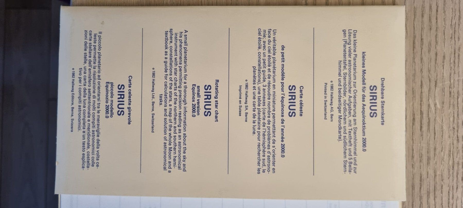 Cartoline: Sirius - Sternkarte - Carte céleste – Usato da Spiegel b. Bern venduto da sus_xj97 7