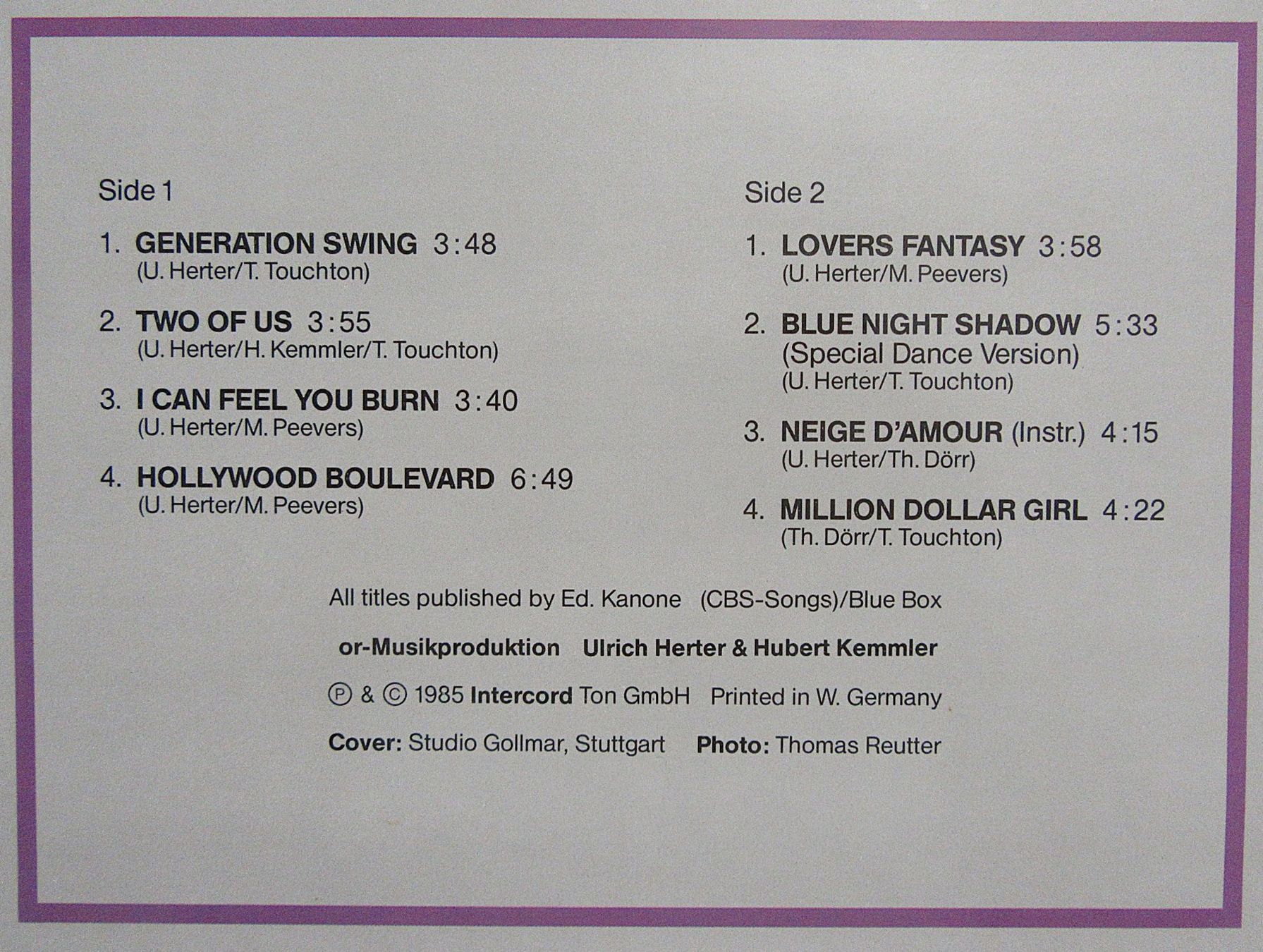 Dischi in vinile: LP - Twice As Nice - Two Of Us – Usato da Auenstein venduto da Padabimbim 2