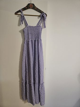 Sommerkleid Kleid lila weiss Gr. 40/42 perfekt für Sommer!