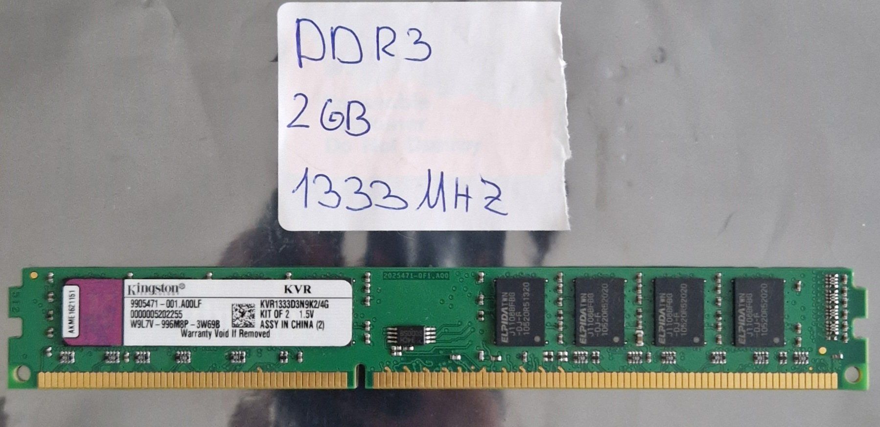 Memory / RAM: RAM DDR3-2GB-1333MHZ – Gebraucht aus Villaz-st-Pierre von BIstroide