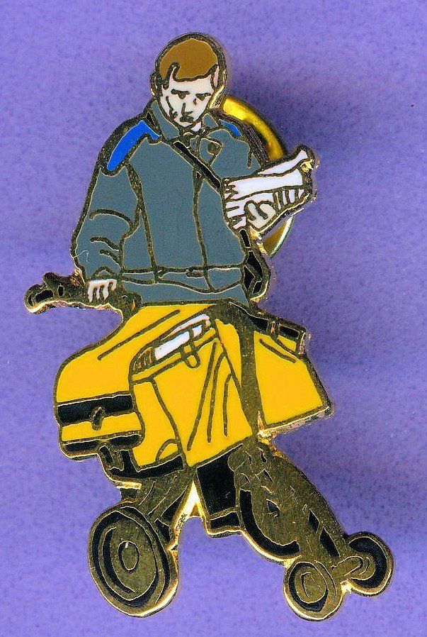 Placchette & Badge: DB  Pöstler mit Handwagen – Usato da Winterthur venduto da Sammleroase