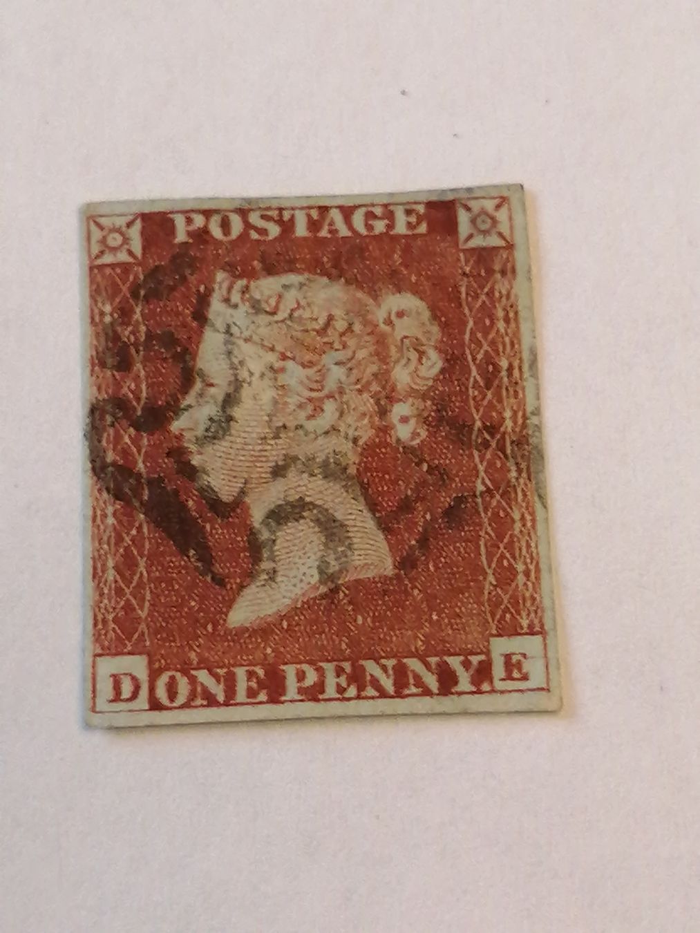 Alle Briefmarken: One Penny Red 1841, Platte 33 – Gebraucht aus Happerswil von tschergi
