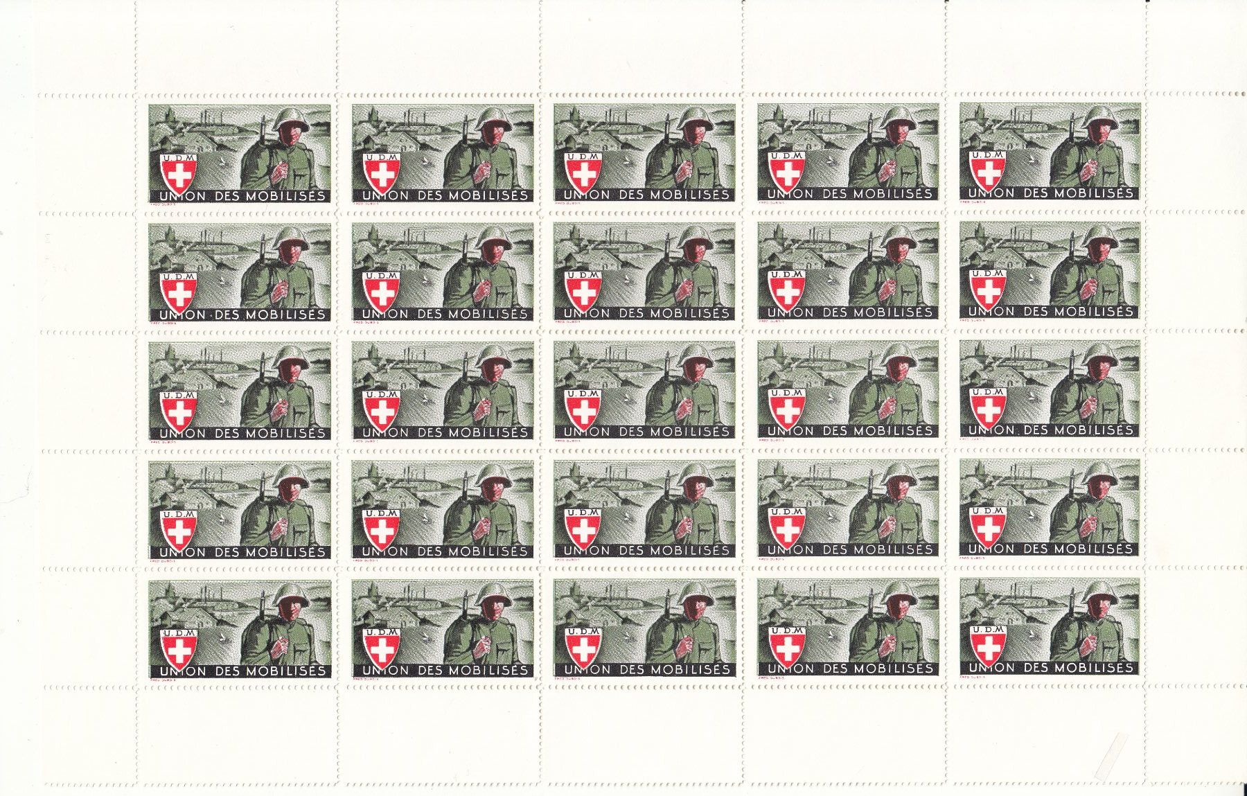 Tutti i francobolli: UDM Wi 1 Bogen postfrisch – Usato da Bürglen TG venduto da StampGraf