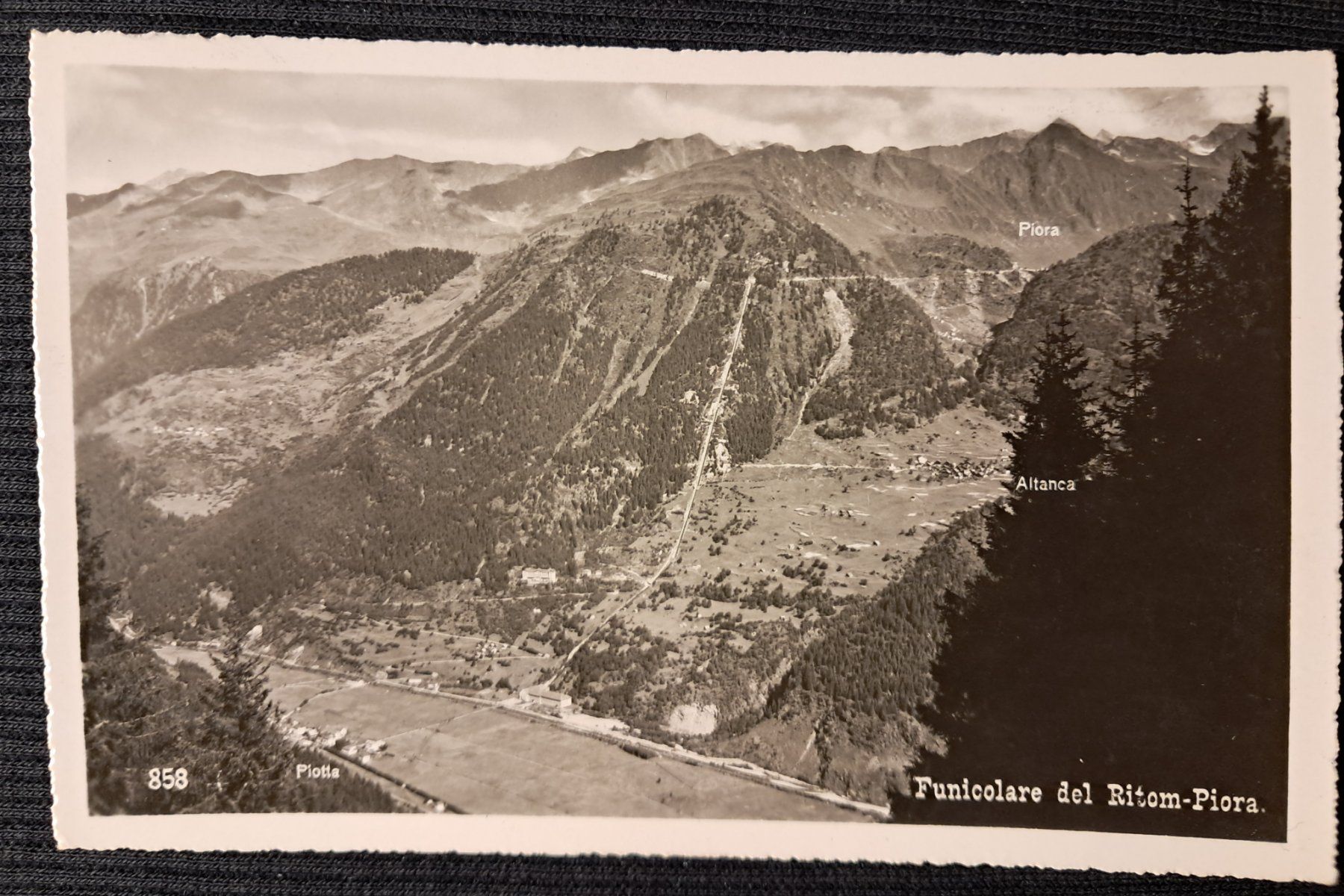 Cartoline postali: RITOM - PIORA 1946 - SEILBAHN – Usato da Ponto Valentino venduto da giorgia06