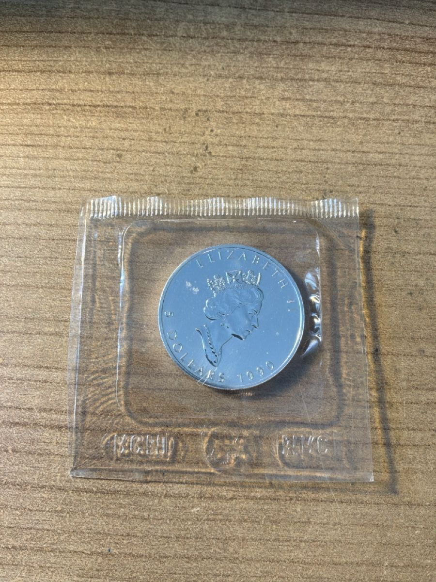 Alle Münzen: 1Unze 5 Canada Silber Dollar JG 1990 STGL – Neu und originalverpackt aus Locarno von dieter.s77 2