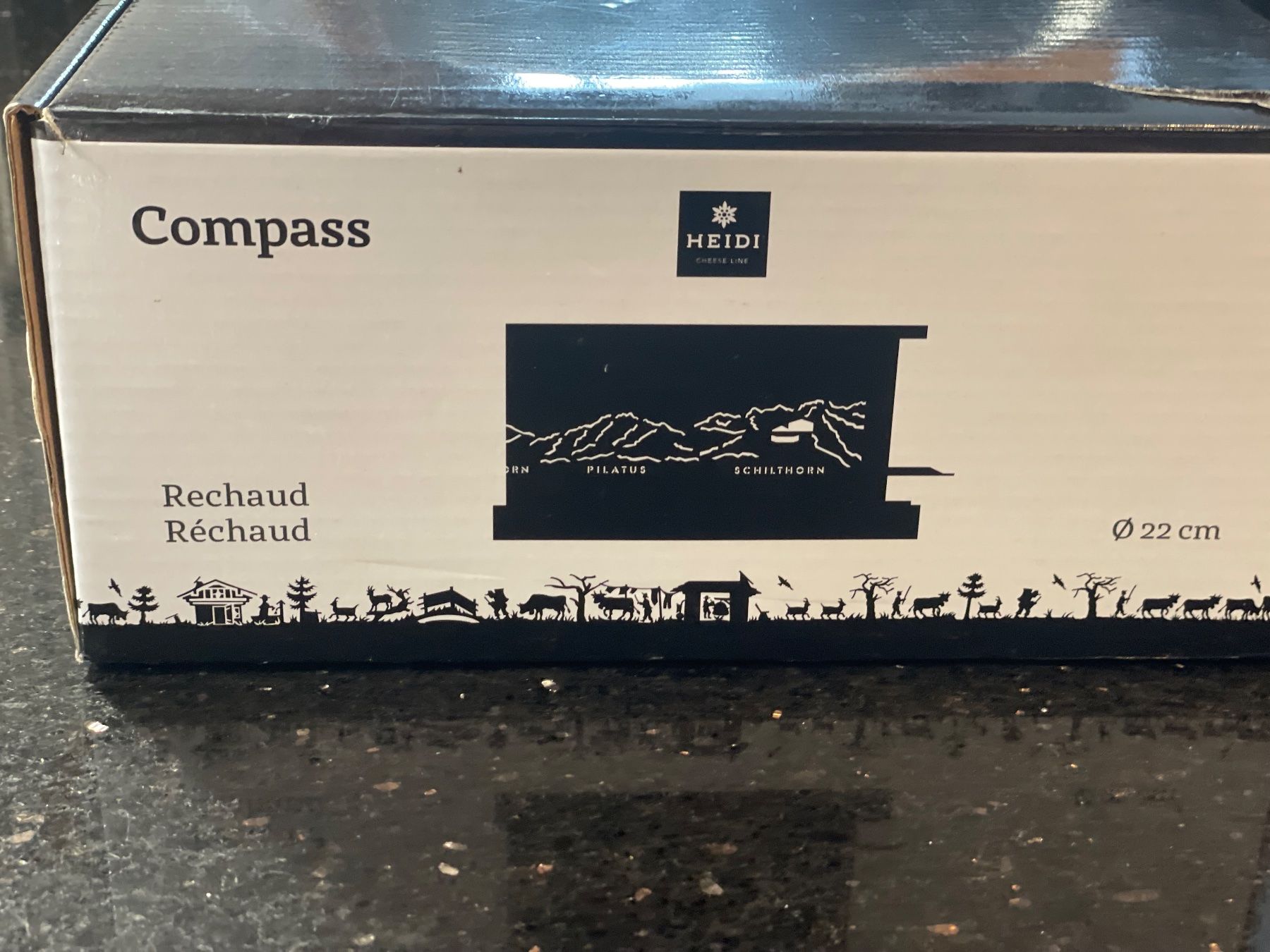 Piatti di portata: Réchaud Compass - Heidi Cheese Line- neuf – Nuovo e nell'imballaggio originale da Chénens venduto da krengikreng 2