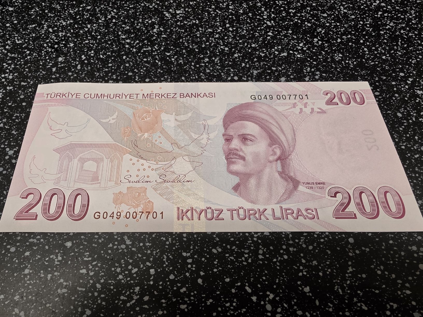 Banconote: 200 Türk Lirasi Banknote  – Nuovo e nell'imballaggio originale da Herisau venduto da Antiques.AR 1