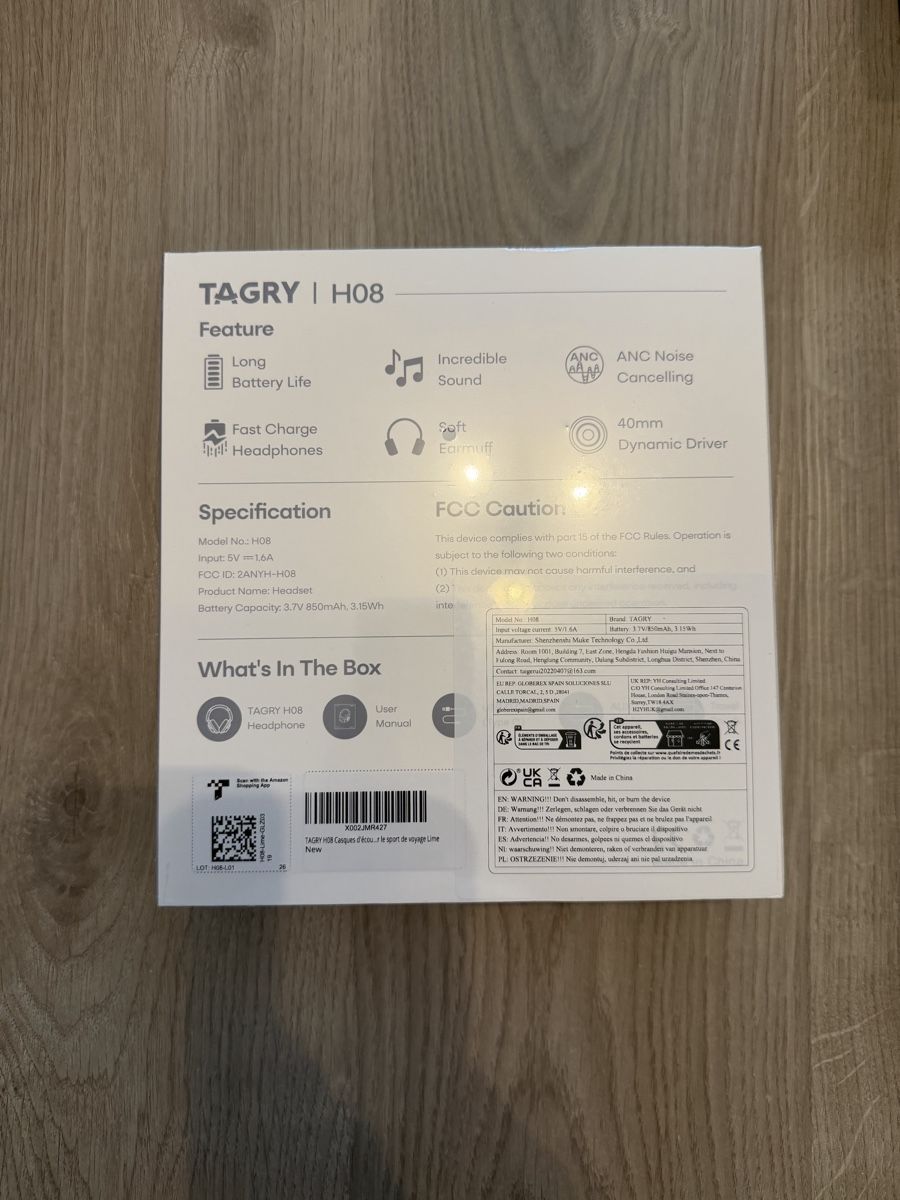 Cuffie: Casque TAGRY H08 antibruit – Nuovo e nell'imballaggio originale da Lausanne venduto da gio_qwg7 1