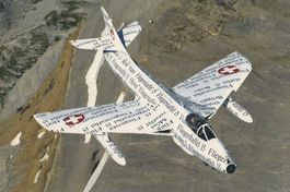 Foto Hunter "Papyrus" Schweizer Luftwaffe auf Kodak Papier