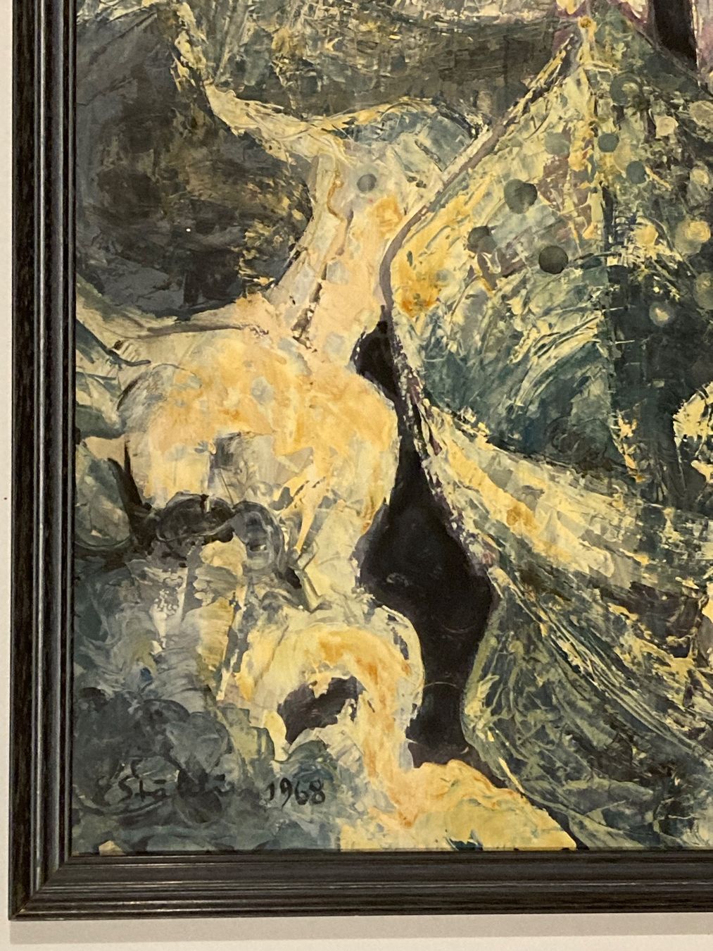 Gemälde: Erwin Stählin 1968 (1901-1970) Kristall Gemälde signiert Nr5 – Gebraucht aus Hirzel von pjn_d7xp 1