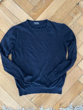 Pullover Falconer 100% Cashmere dunkelblau guter Zustand