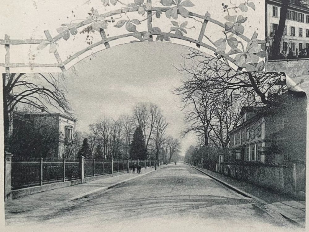 Cartoline postali: WINTERTHUR 2 Bild, Römerstrasse, belebt, Jugendstil – Usato da Wald ZH venduto da TLILEF 2