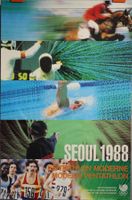 Game of the Olympiad Seoul 1988 Pentathlon Original Plakat