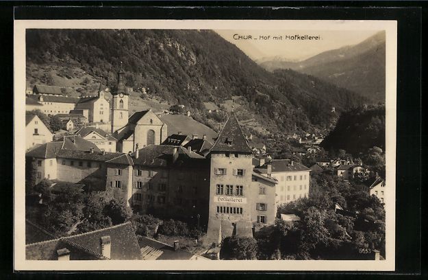 Cartoline postali: AK Chur, Hof mit Hofkellerei – Usato da Berlin venduto da bartko-reher