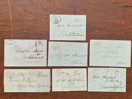 7 Vorphilatelie-Briefe o-Zürich - SOMMER DEAL (1/2)